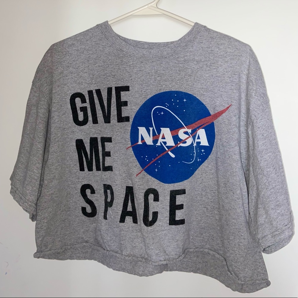 “GIVE ME SPACE” Cropped T-Shirt